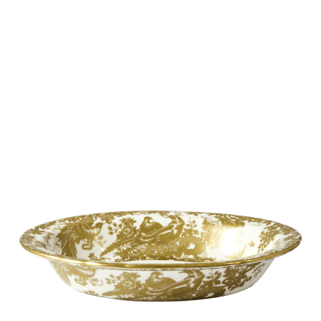 Aves Gold fine bone china open vegetable dish