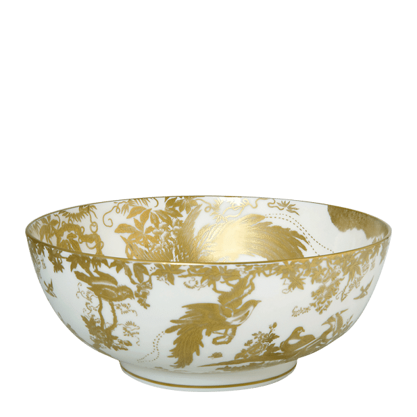 Aves Gold fine bone china salad bowl