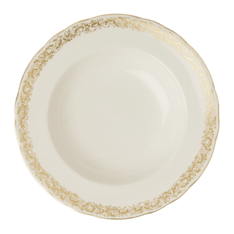 Aves Gold Narrow Band Rim Soup Bowl (21cm) Product Image