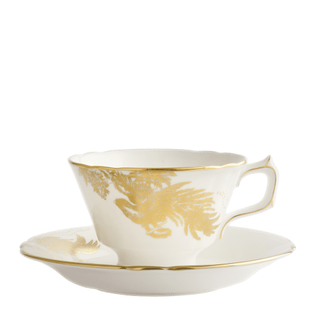 Aves Gold Motif Tea Saucer (14cm) Product Image