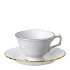 Aves Pearl Fine Bone China Teacup and Saucer