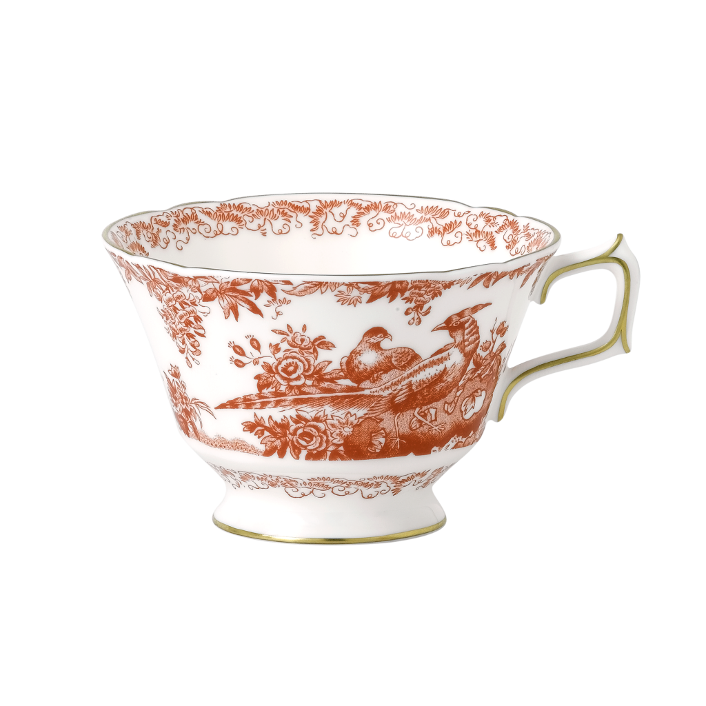 Aves Red Teacup (220ml) - Royal Crown Derby