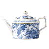 aves blue and white fine bone china teapot