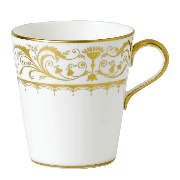 Darley Abbey White and Gold Mug