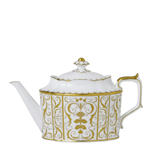 Darley Abbey White Fine Bone China Teapot