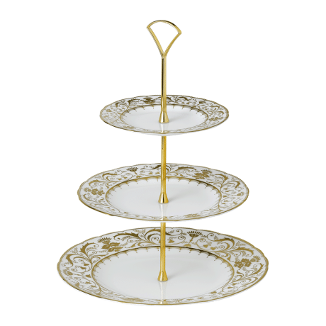 Darley Abbey White Three Tier Cake Stand (34cm) Product Image