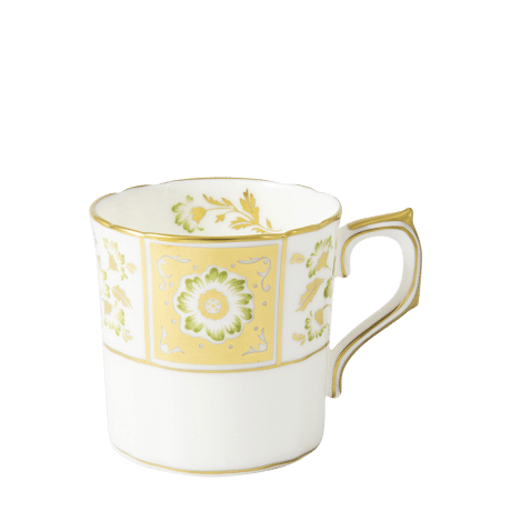 Derby Panel Green and Gold Fine Bone China Tableware coffee cup
