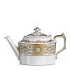 Derby Panel Green and Gold Fine Bone China Tableware teapot