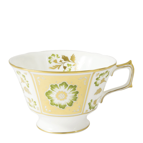 Derby Panel Green and Gold Fine Bone China Tableware breakfast cup