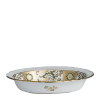Derby Panel Green and Gold Fine Bone China Tableware open vegetable dish