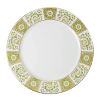 Derby Panel Green and Gold Fine Bone China Tableware service plate