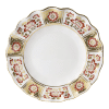 derby panel red fine bone china fluted dessert plate