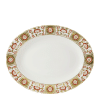 derby panel red fine bone china oval platter