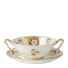 derby panel red fine bone china cream soup cup and saucer