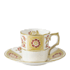derby panel red fine bone china coffee cup and saucer