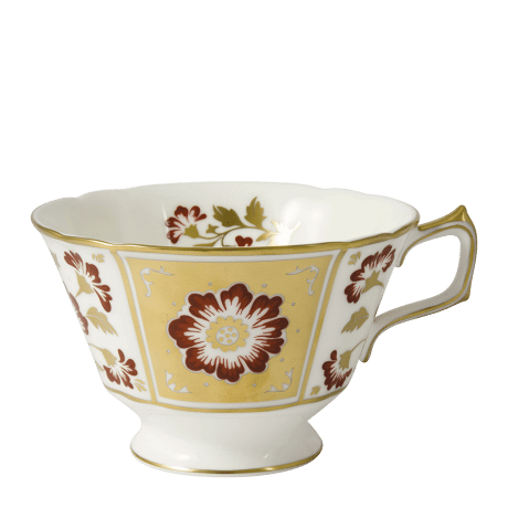 derby panel red fine bone china breakfast cup