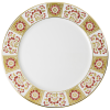 derby panel red fine bone china service plate