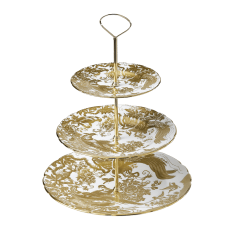 aves gold fine bone china cake stand