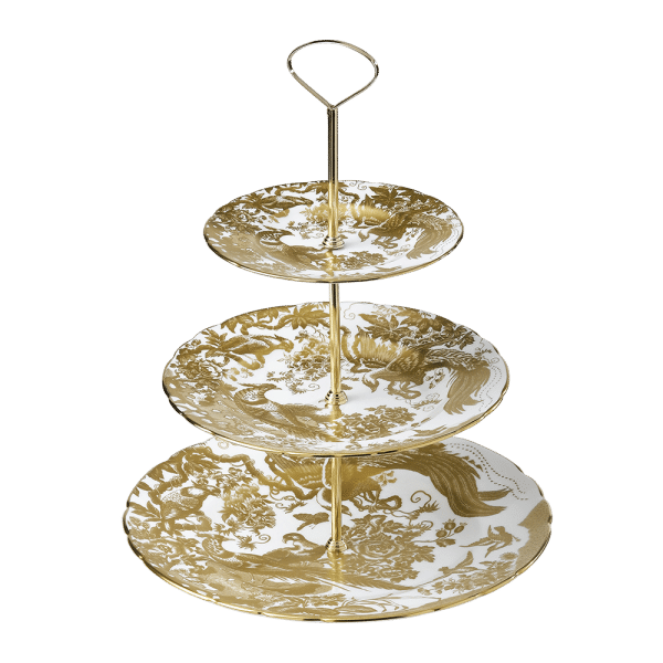 aves gold fine bone china cake stand