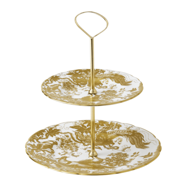 aves gold fine bone china cake stand