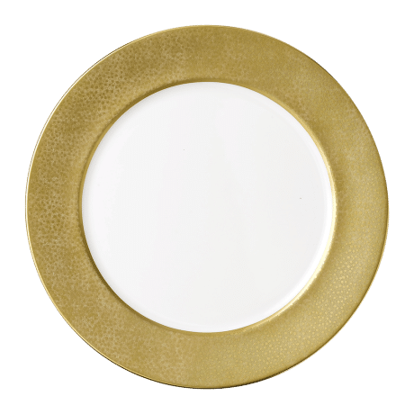 gold fine bone china service plate
