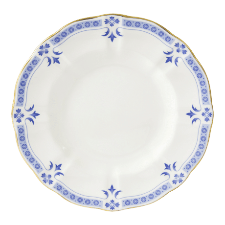 Blue and white fine bone china grenville side plate