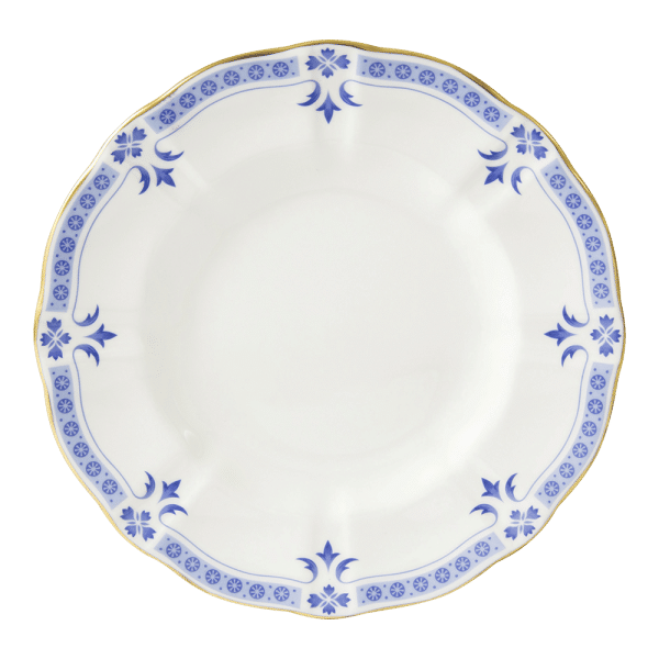 Blue and white fine bone china grenville side plate