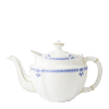 Blue and white fine bone china grenville teapot
