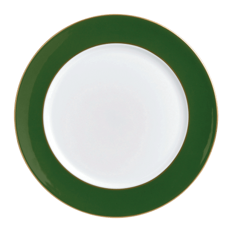 Green Fine bone china service plate