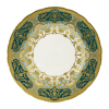Heritage Forest Green Turquoise and Gold Fine Bone China Tableware Dinner Plate