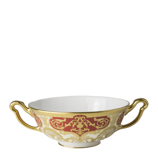 Heritage Red Fine Bone China Tableware Cream Soup Cup