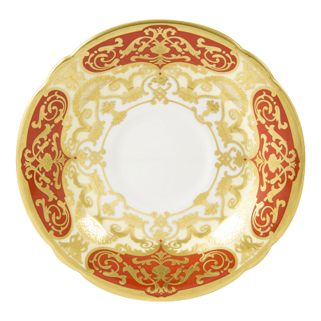Heritage Red Fine Bone China Tableware Saucer