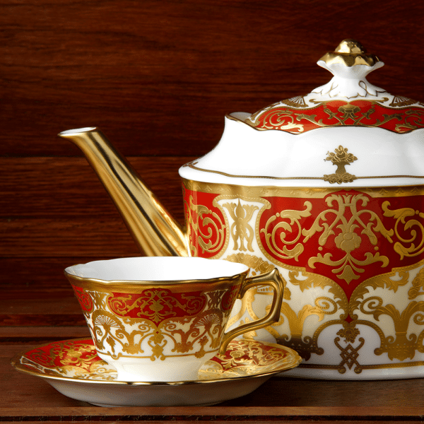 Heritage Red Fine Bone China Tableware Teapot