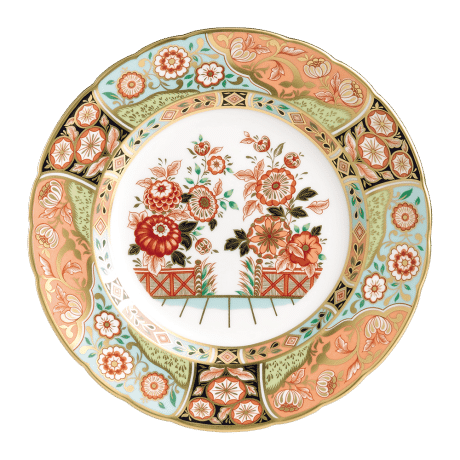 Regency Flowers Fine Bone China Imari Accent Plate