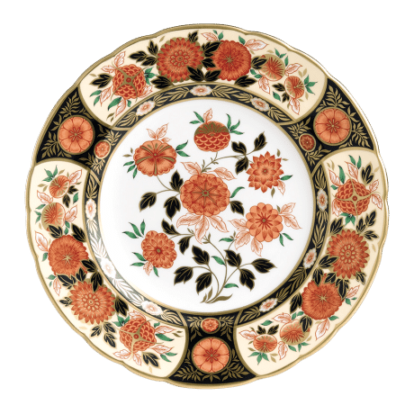 Antique chrysanthemum Fine Bone China Imari Accent Plate