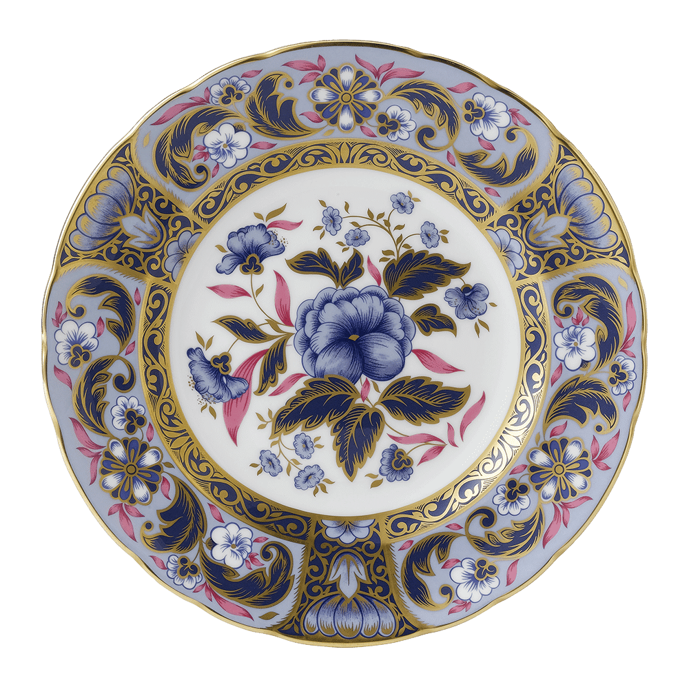 Camellia Assiette, Blue, Porcelaine