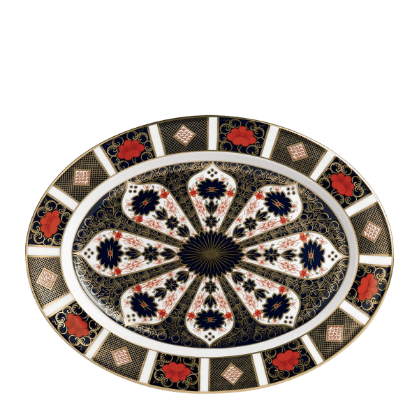 Old Imari 1128 fine bone china oval platter