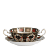 Old Imari 1128 fine bone china cream soup cup and saucer