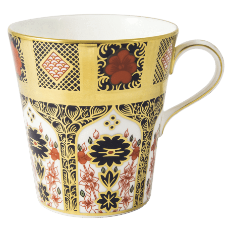 Old Imari Solid Gold Band Fine bone china mug