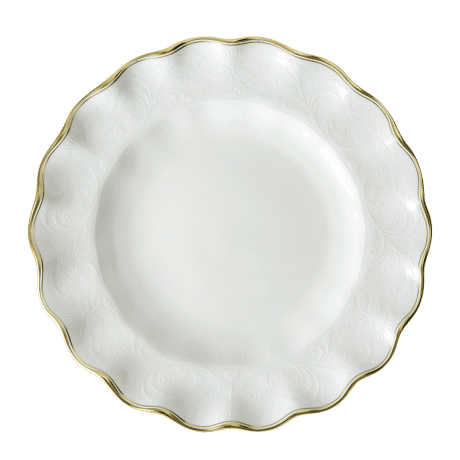 Darley Abbey Pure Gold Fluted Dessert Plate (22cm) Product Image