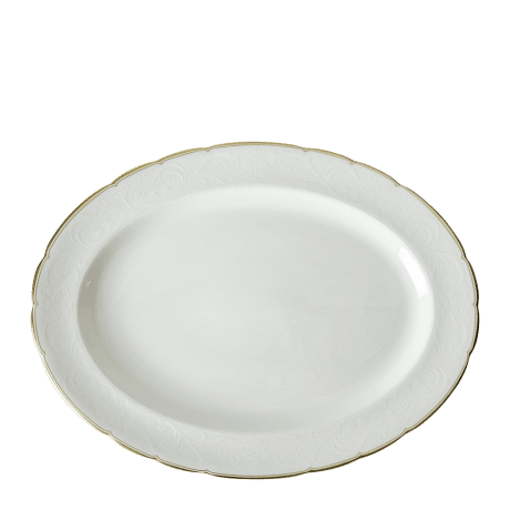 Darley Abbey Pure Gold Oval Dish (41cm) Product Image