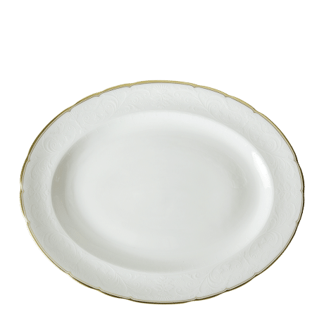 Darley Abbey Pure Gold Oval Dish (34cm) Product Image