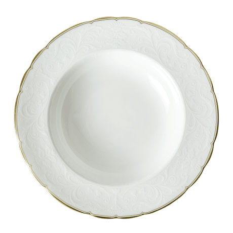 Darley Abbey Pure Gold Rim Soup Bowl (21cm) Product Image