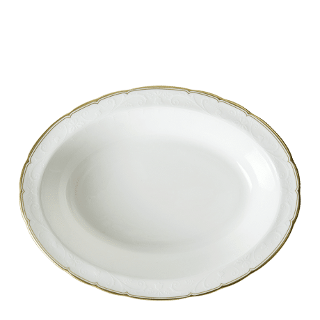 Darley Abbey Pure Gold Open Vegetable Dish (24cm) Product Image