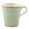Majestic fine bone china tableware green and gold mug