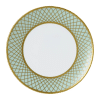 Majestic fine bone china tableware green and gold salad plate