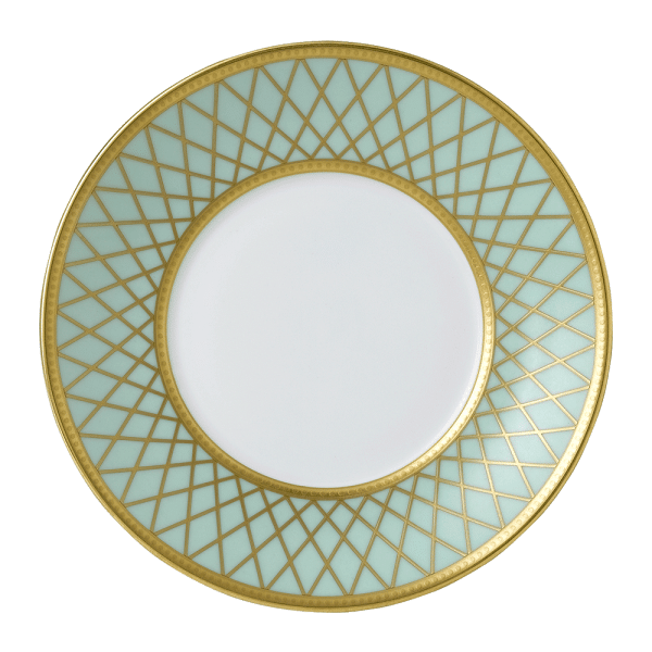 Majestic fine bone china tableware green and gold tea cup