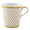 Majestic fine bone china tableware white and gold mug