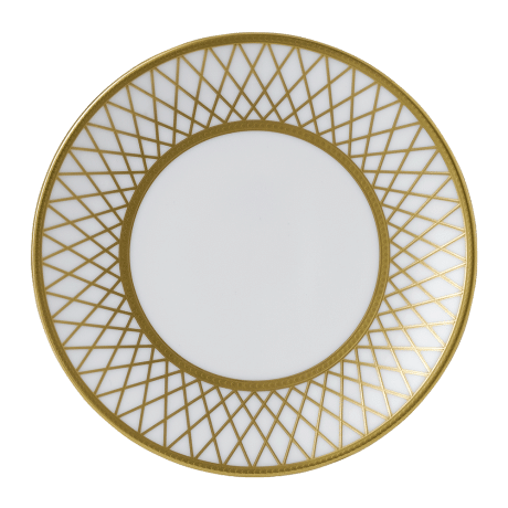Majestic fine bone china tableware white and gold side plate