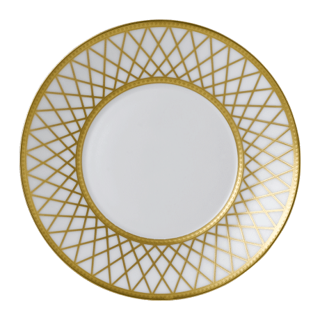 Majestic fine bone china tableware white and gold tea saucer